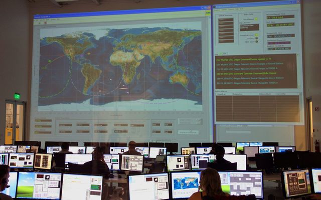 A 24/7 operations centre under a monitoring wall