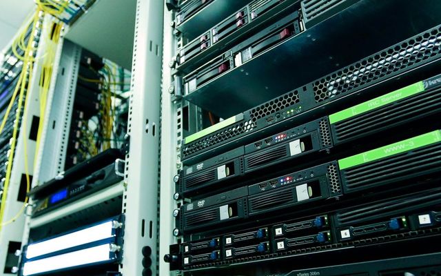 Optical modules patched into rack switches